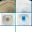 Toilet cleaner, toilet deodorizer, flushing cleaner, descaling cleaner, powerful yellow and dirt remover, blue bubble cleaner - Korvel