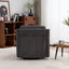 Fauteuil pivotant large avec coussin doux - Fauteuil moderne gris