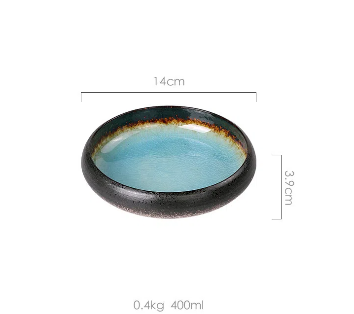 Creative retro ceramic plates plates dishes sushi plates tableware snack plates - Korvel