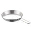 stainless steel folding handle frying pan outdoor flat bottomed frying pan mini frying pan portable frying pan camping equipment - Korvel
