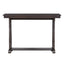 48-Inch Rustic Vintage Console Table --- Farmhouse Style Entryway Table with Open Shelf and Sturdy Construction  (Espresso) - Korvel