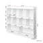 Elegant 10-Shelf Bookcase in White