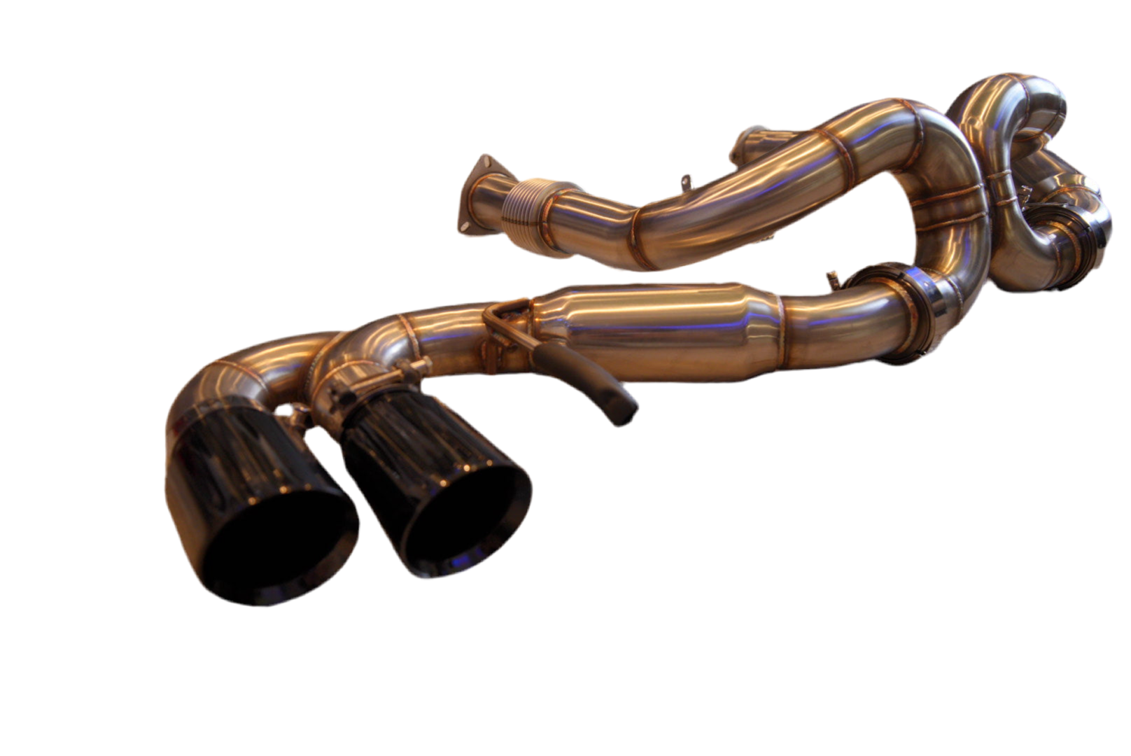 SPDZ1 Performance Catback Exhaust for 2020+ Chevrolet Corvette C8 | Black Quad Tips | 6.2L V8 - Korvel