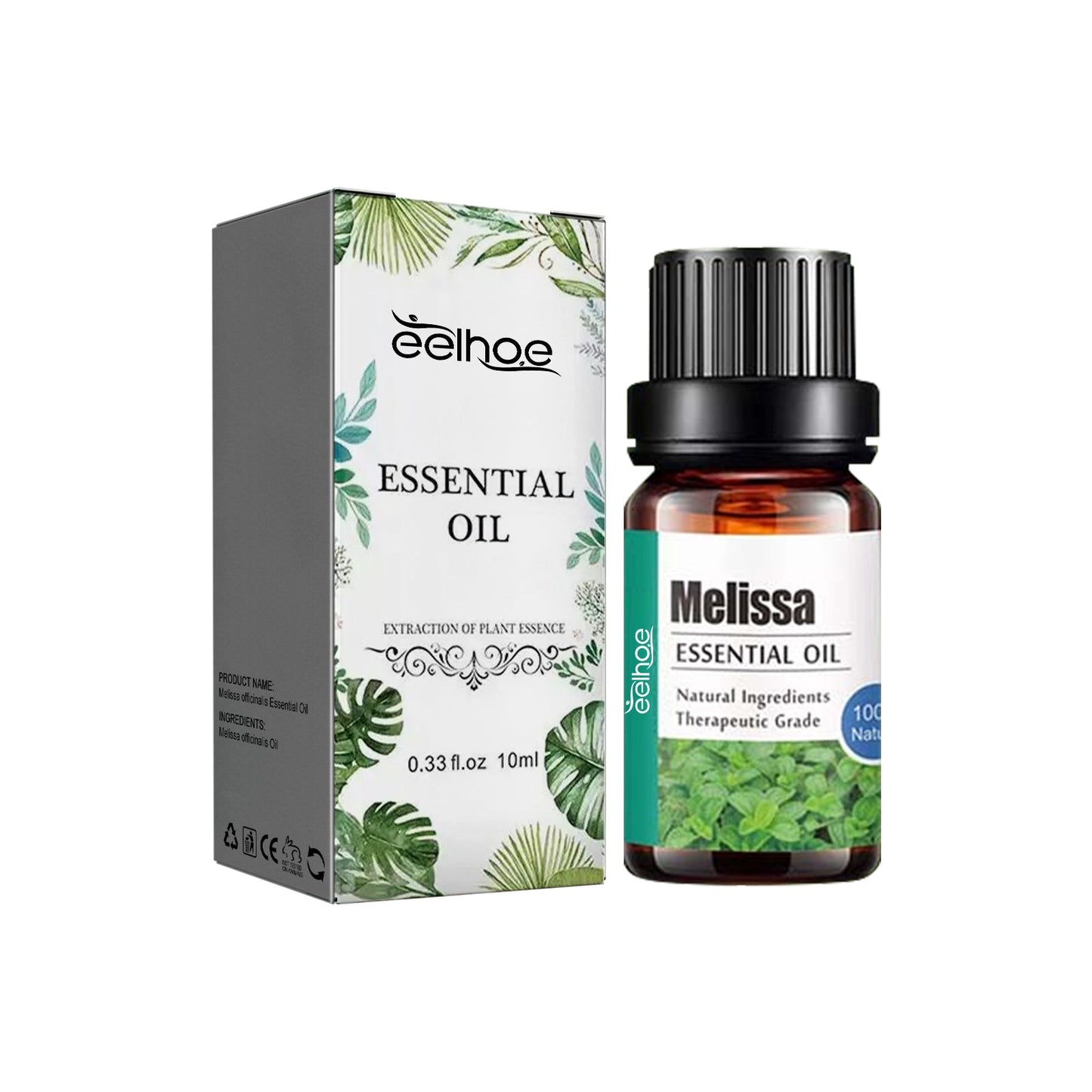 Melissa Officinalis Essential Oil, Moisturizing Massage Skin Body Care Improve Memory Melissa Officinalis Essence - Korvel