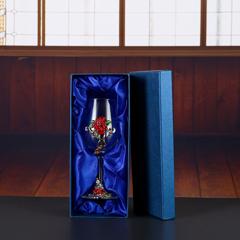 Household enamel crystal glass red wine glass goblet decanter - Korvel