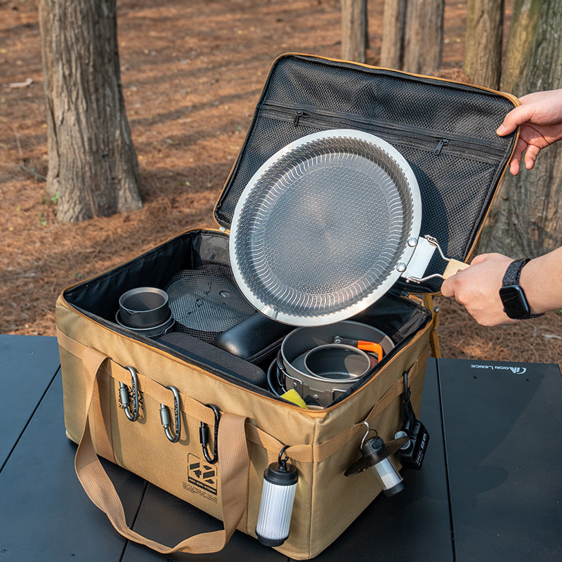 Outdoor storage bag, large - capacity foldable storage box, camping gear for picnic, portable, water - resistant - Korvel