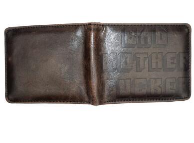 Pulp Fiction Jules Wallet with zipper Coin Pocket Bad Mother Letters Boys Wallet Card Holder Vintage Gift Purse - Korvel