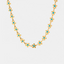 Flower blue drip oil niche light luxury necklace - Korvel