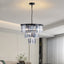 Candelabro de Cristal Negro de Lujo para Espacios Modernos