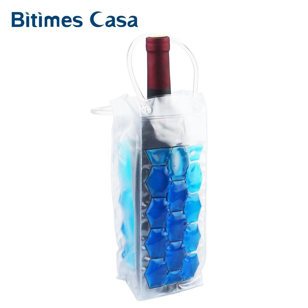 Rapid Ice Wine Cooler PVC Beer Bag Outdoors Ice Gel  Picnic CoolSacks Wine Cooler Chillers Frozen  Bottle - Korvel