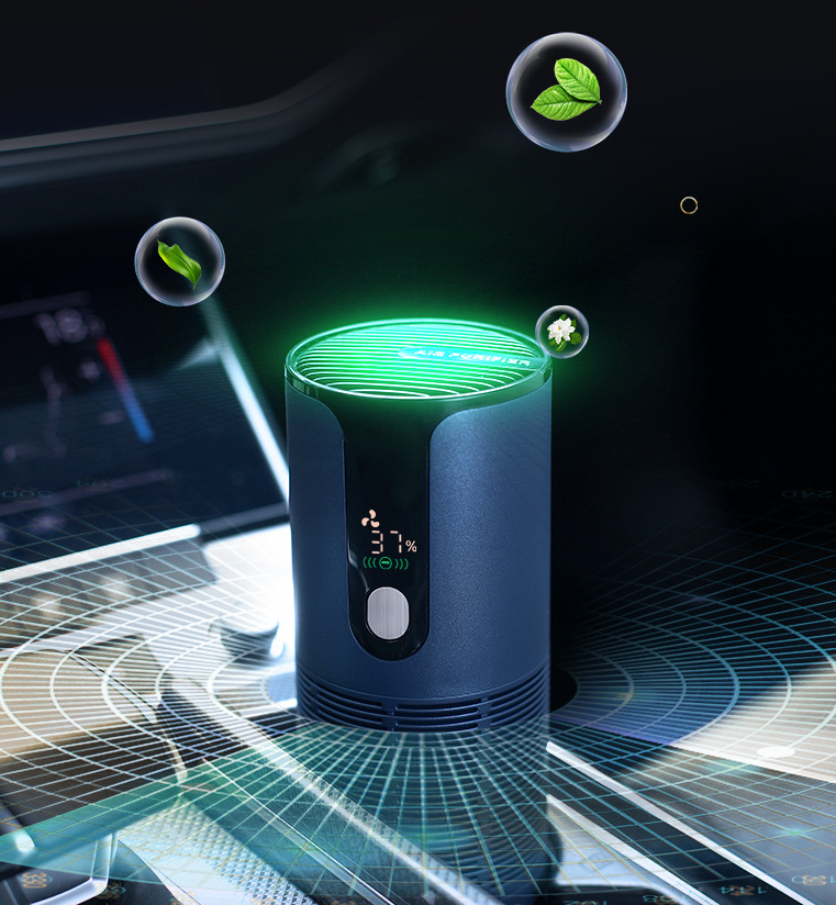 Intelligent Car Air Purifier with UVC Technology