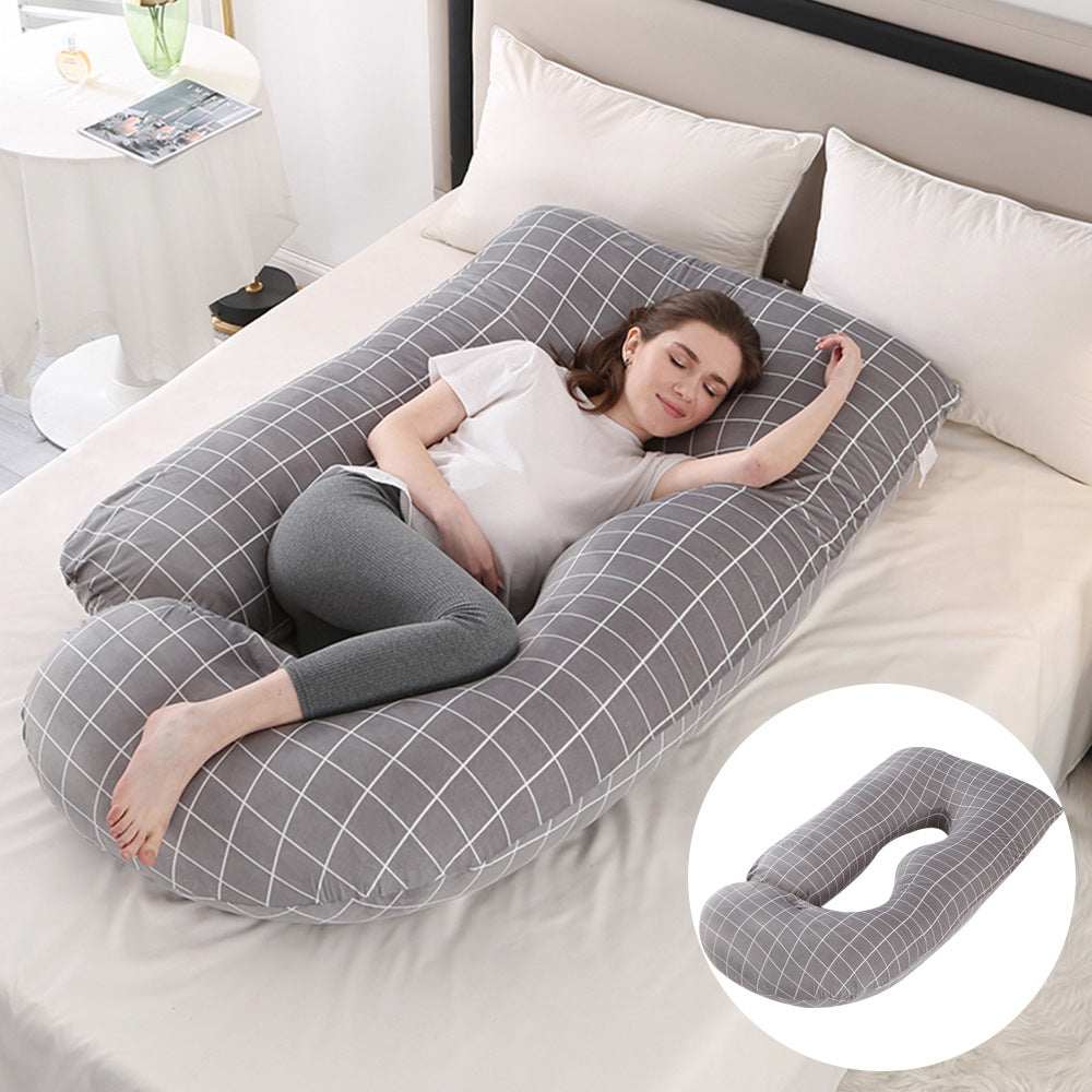 J-Shaped Pregnancy Pillow for Side Sleepers