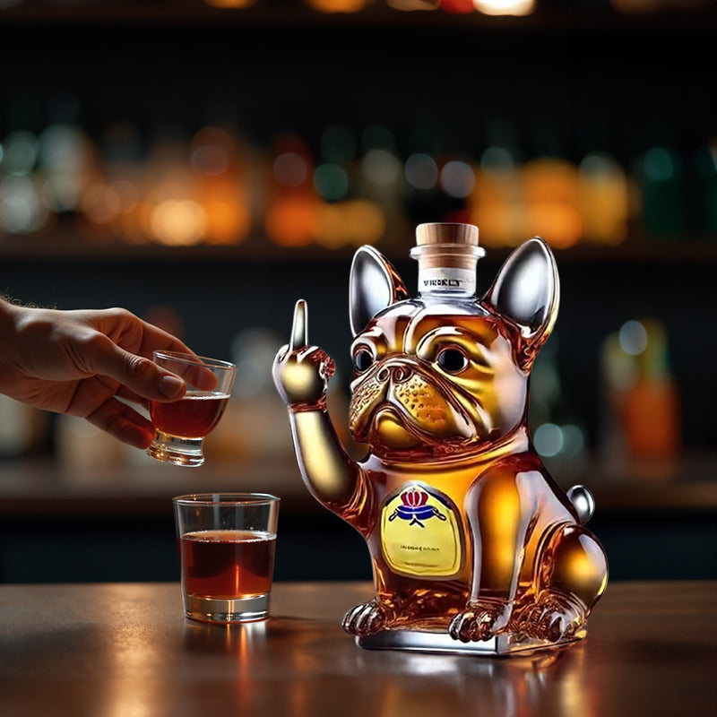 10Oz Funny Middle Finger Duck/Turtle/Dog Whisky Glass Decanter – Bar/Office/Home Decor. - Korvel