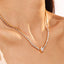 Collier Pendentif Élégant Incrusté de Zircon pour Femmes