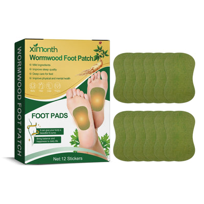 Wormwood Foot Patch, Relieve Body Stress Help Sleep Slimming Toning Foot Deodorant Care Patch - Korvel