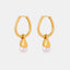 Boucles d'oreilles Huggie en acier titane premium