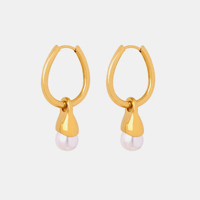Boucles d'oreilles Huggie en acier titane premium