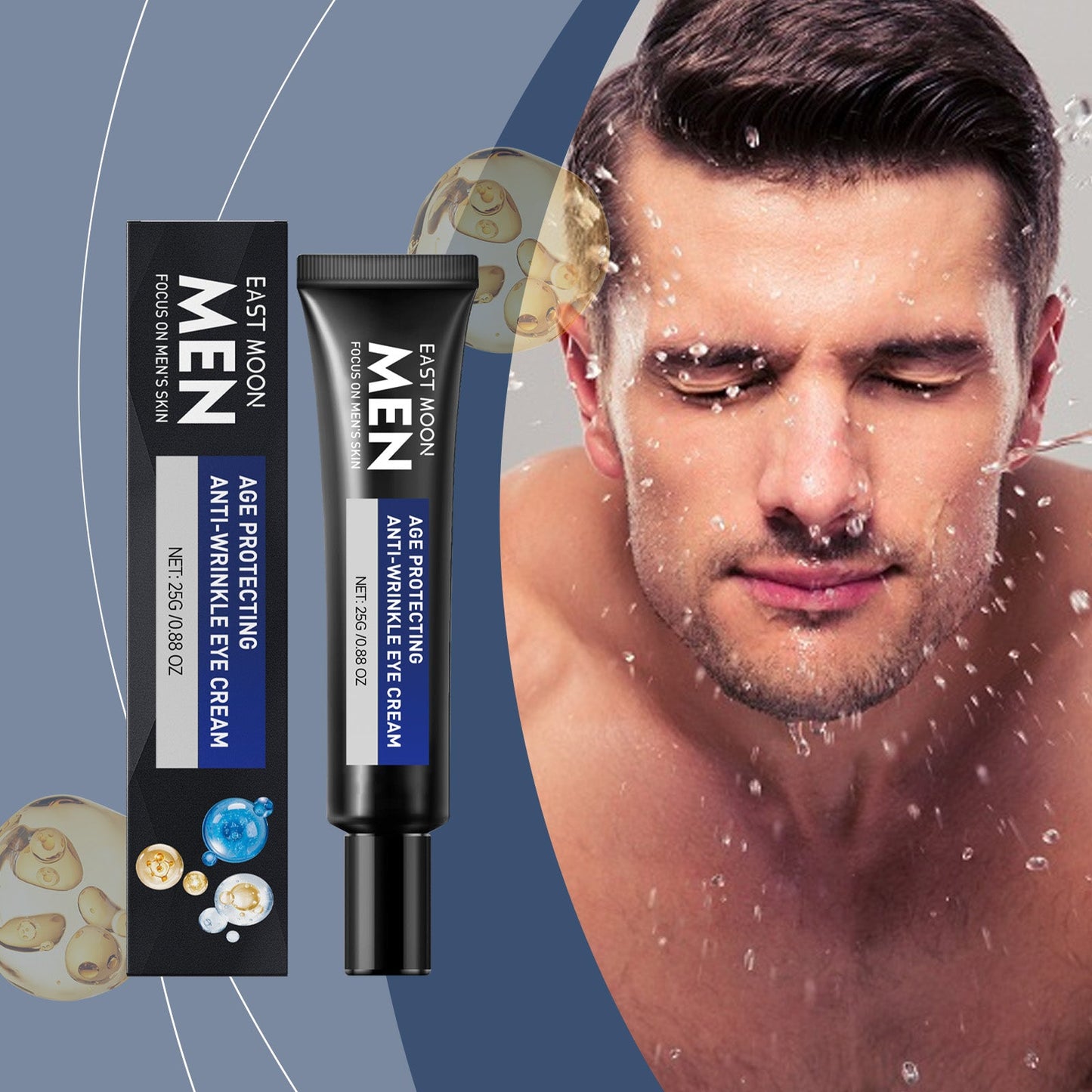 Men's Multi-Effect Light Line Eye Cream Hydrates, Reduces Eye Bags And Improves Fine Line Repair Cream - Korvel