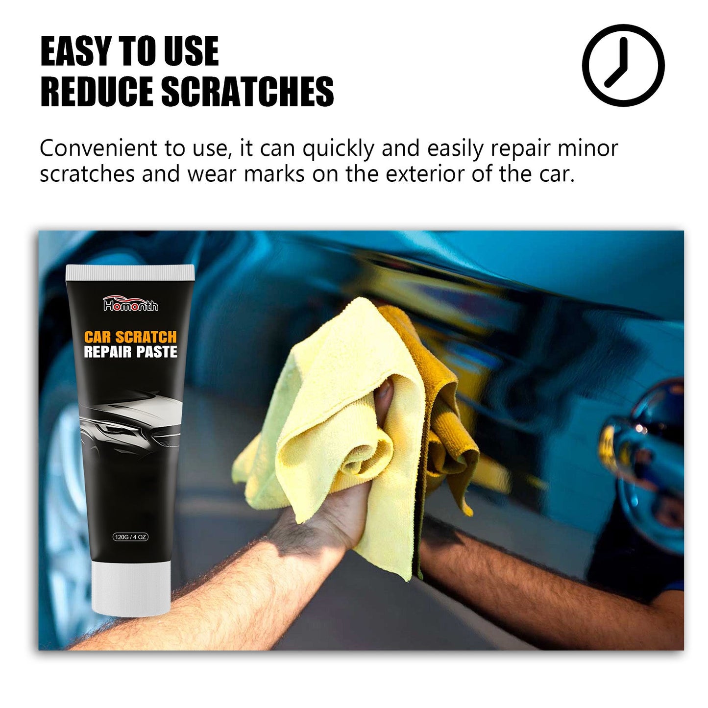 Car Scratch Repair Paste, Automotive Finish Scratch Deep Repair Finish Polishing Reconditioning Cream - Korvel