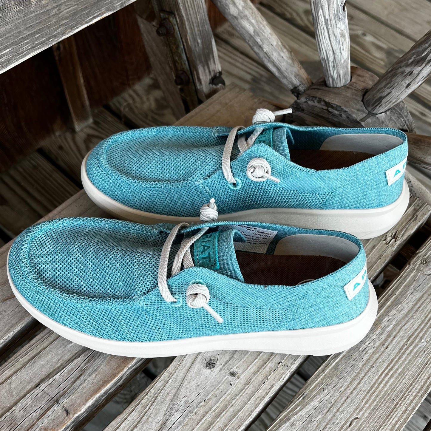 Ariat Women's Sky Blue Knit Hilo Slippers - Korvel