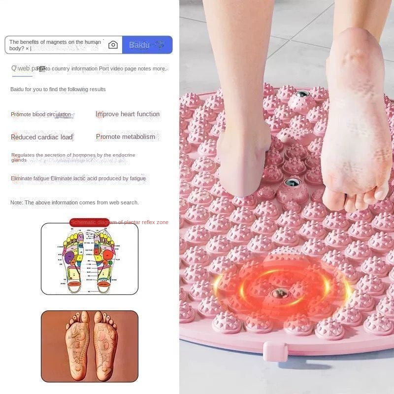 Pressure Board Super Slow Running Foot Massage Mat In-Place Running Foot Pad Toe Pressure Board Pink Massage Mat Car Foot Mat - Korvel