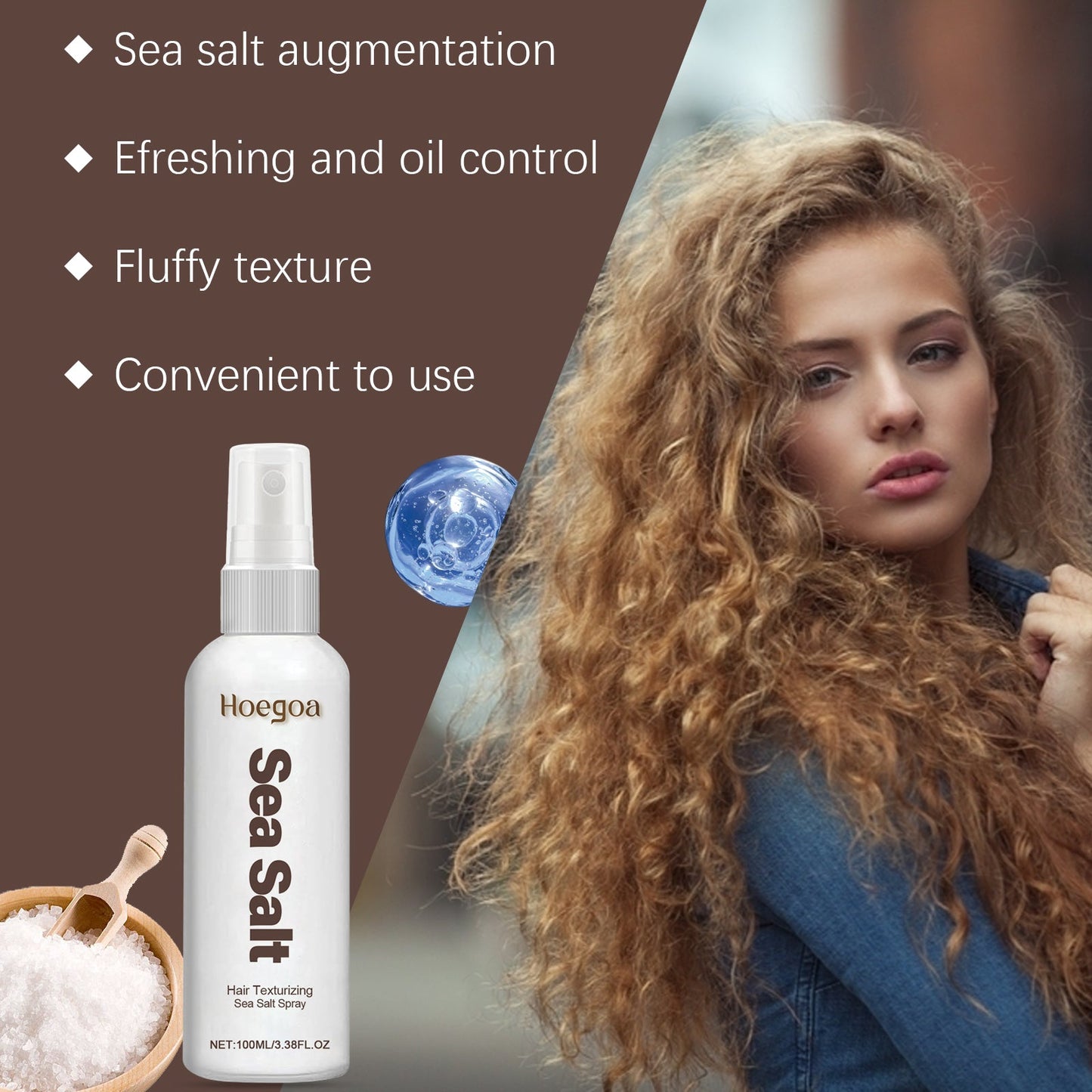 Spray Texturisant de Mer Premium pour Cheveux