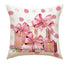 Christmas Pillow Cover - Santa Claus & Snowman Design