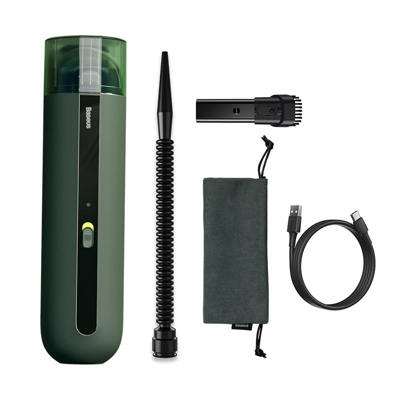 Baseus A2 Car Vacuum Cleaner Mini Handheld Auto Vacuum Cleaner with 5000Pa Powerful Suction For Home & Car & Office - Korvel