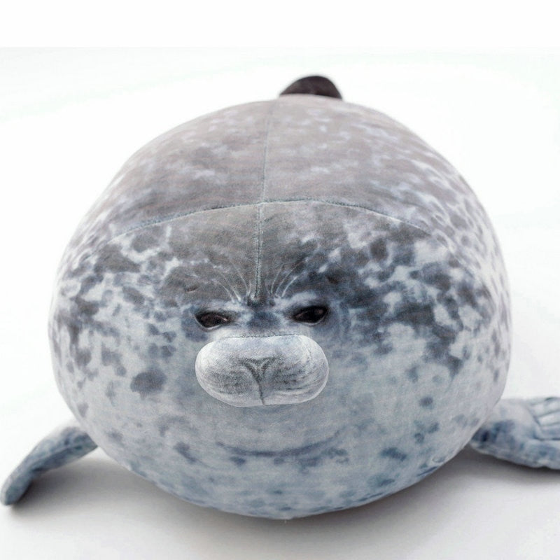 3D Novelty Seal Plush Toys Sea Lion Stuffed Throw Pillow Soft Seal Plush Party Hold Pillow Baby Sleeping Pillow Chair Cushion - Korvel