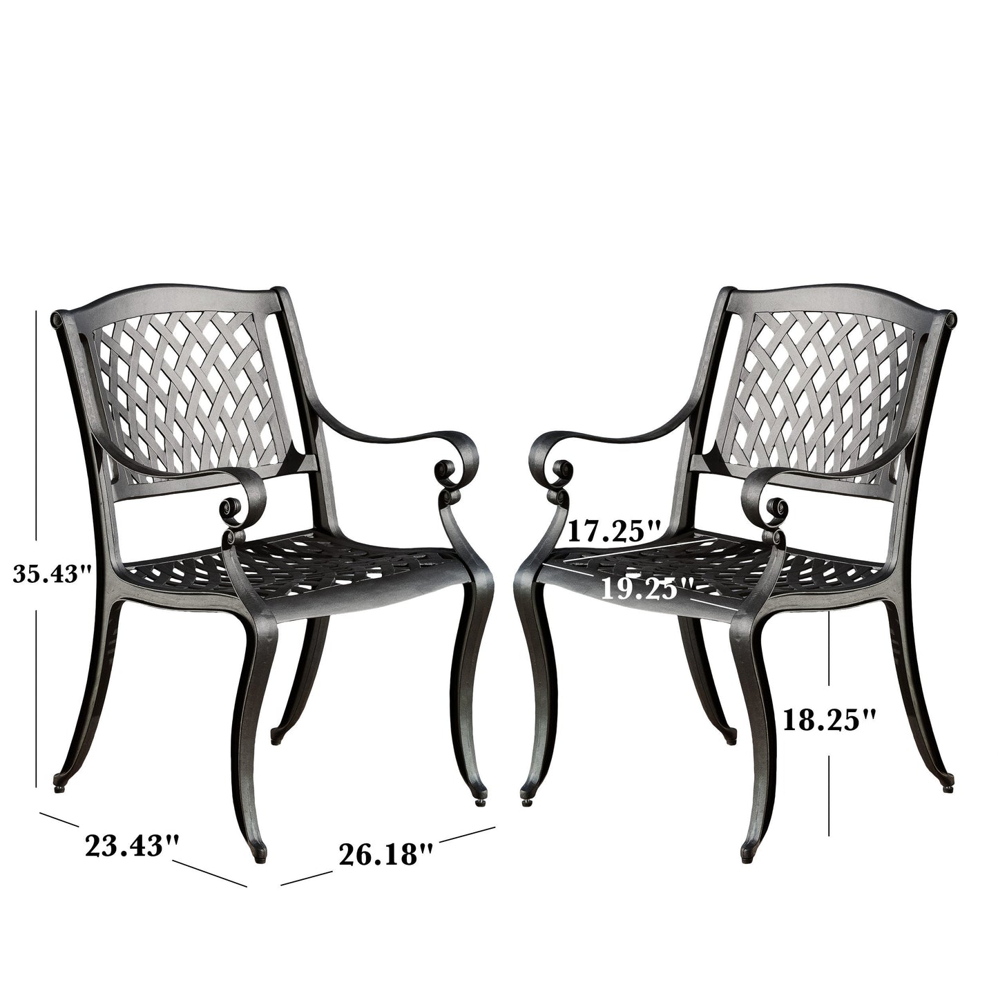Ensemble de chaises Cayman Arch Mesh I (Set de 2)