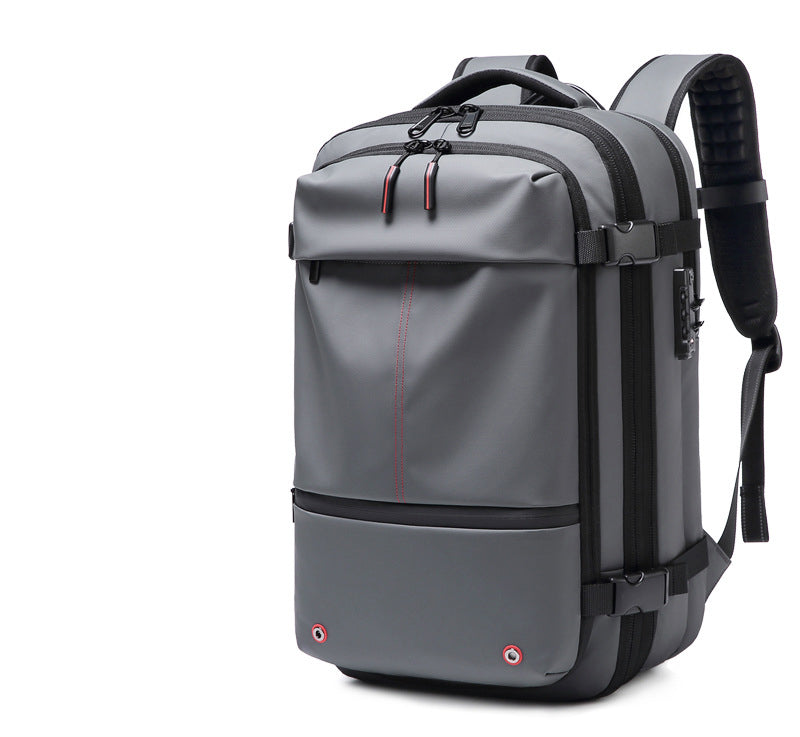 Expandable Waterproof Travel Backpacks Men Business Laptop Backpack With Valve Vacuum Compression Backpack - Korvel