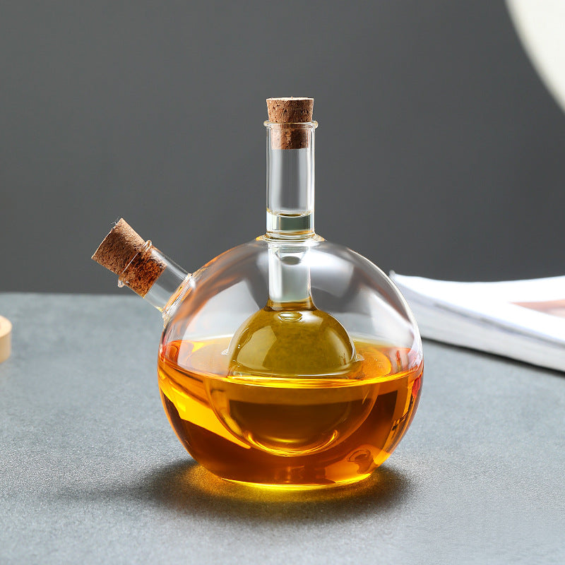 Kitchen Storage Sealed Bottles, Double-layer 2-in-1 Glass Bottles, Oil, Vinegar, Sauce, Seasoning Bottles, Kitchen Tools - Korvel