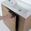 Bathroom Vanity with Sink 22 Inch for Small Bathroom,Floating Bathroom Vanity with Soft Close Door,Small Bathroom Vanity with Sink, 22x13 (KD-Packing) - Korvel