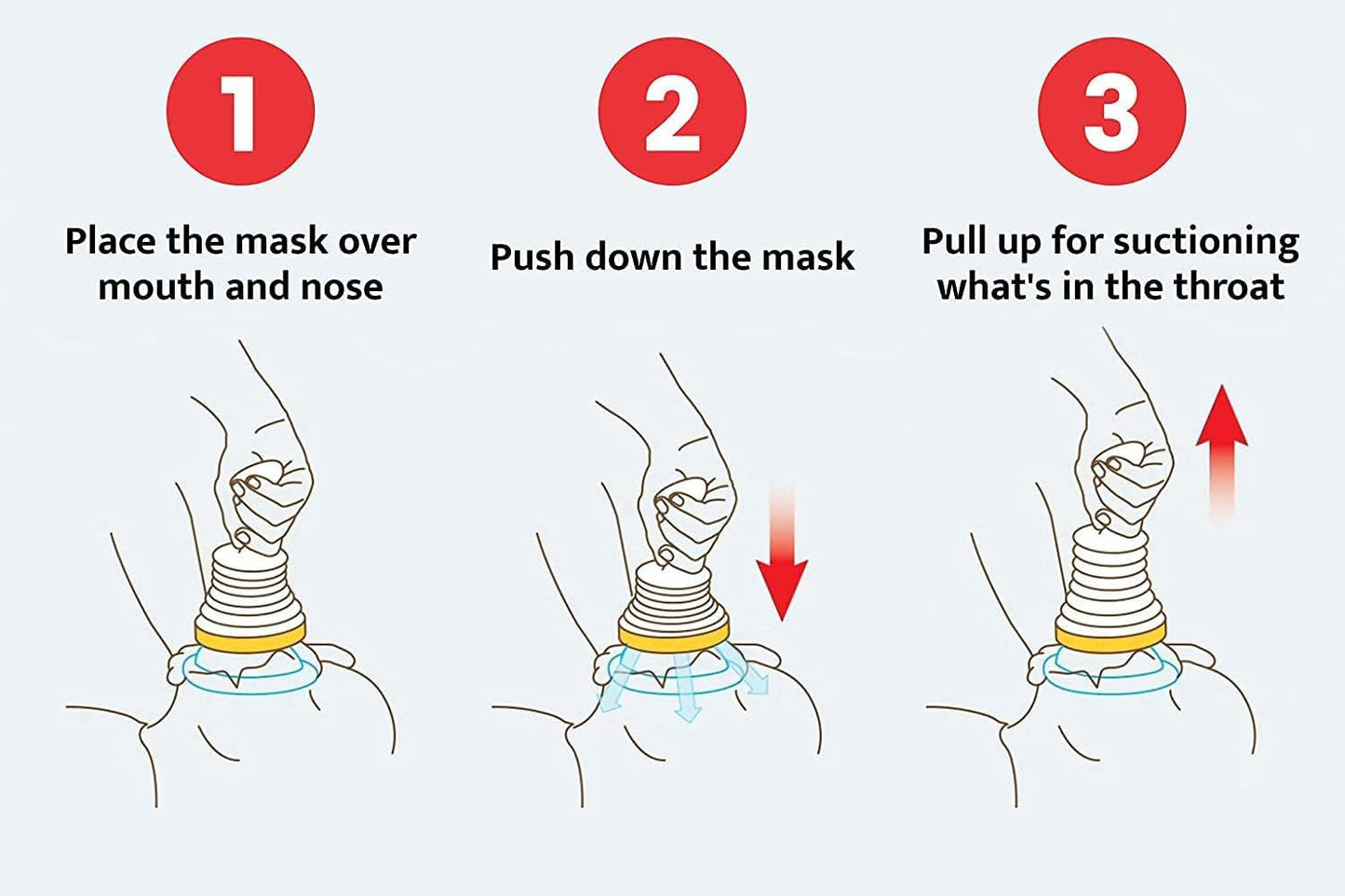 Vital capacity breathing trainer Choking emergency rescue breathing mask Choking Emergency Device - Korvel