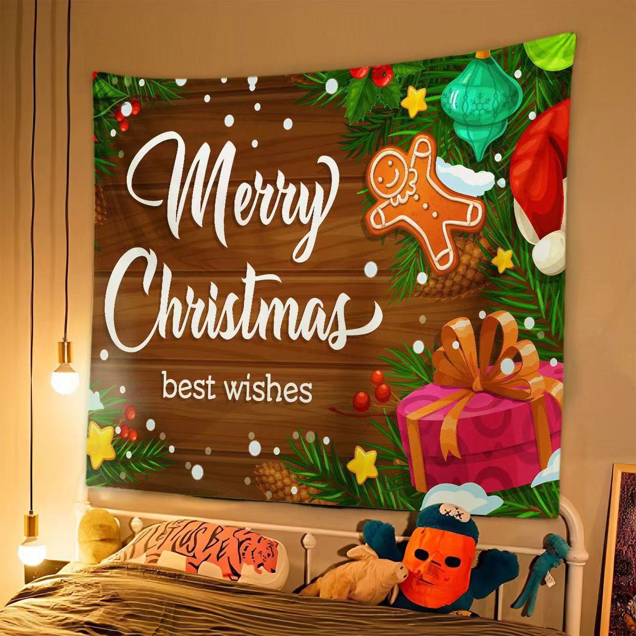 Tapisserie de Noël Élégante pour Décor Festif