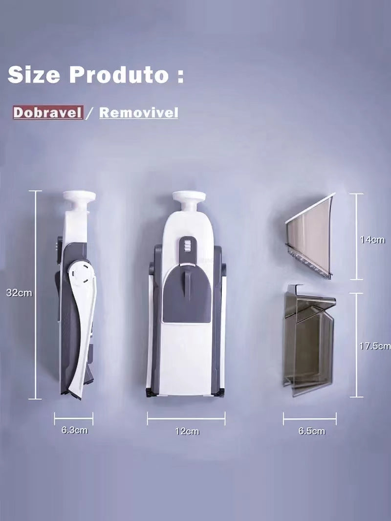 Safe Slice Mandoline for Vegetables, Meal Prep & More with 30+ Presets & Thickness Adjuster - Korvel