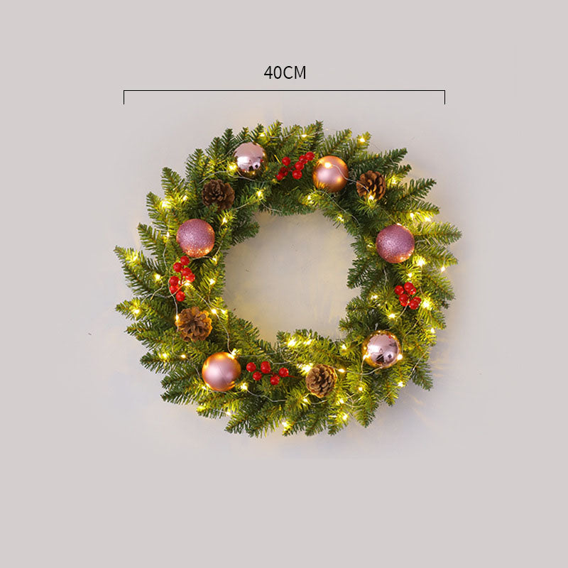 Corona de Navidad de Ratan Elegante - Disponibles en Múltiples Tamaños