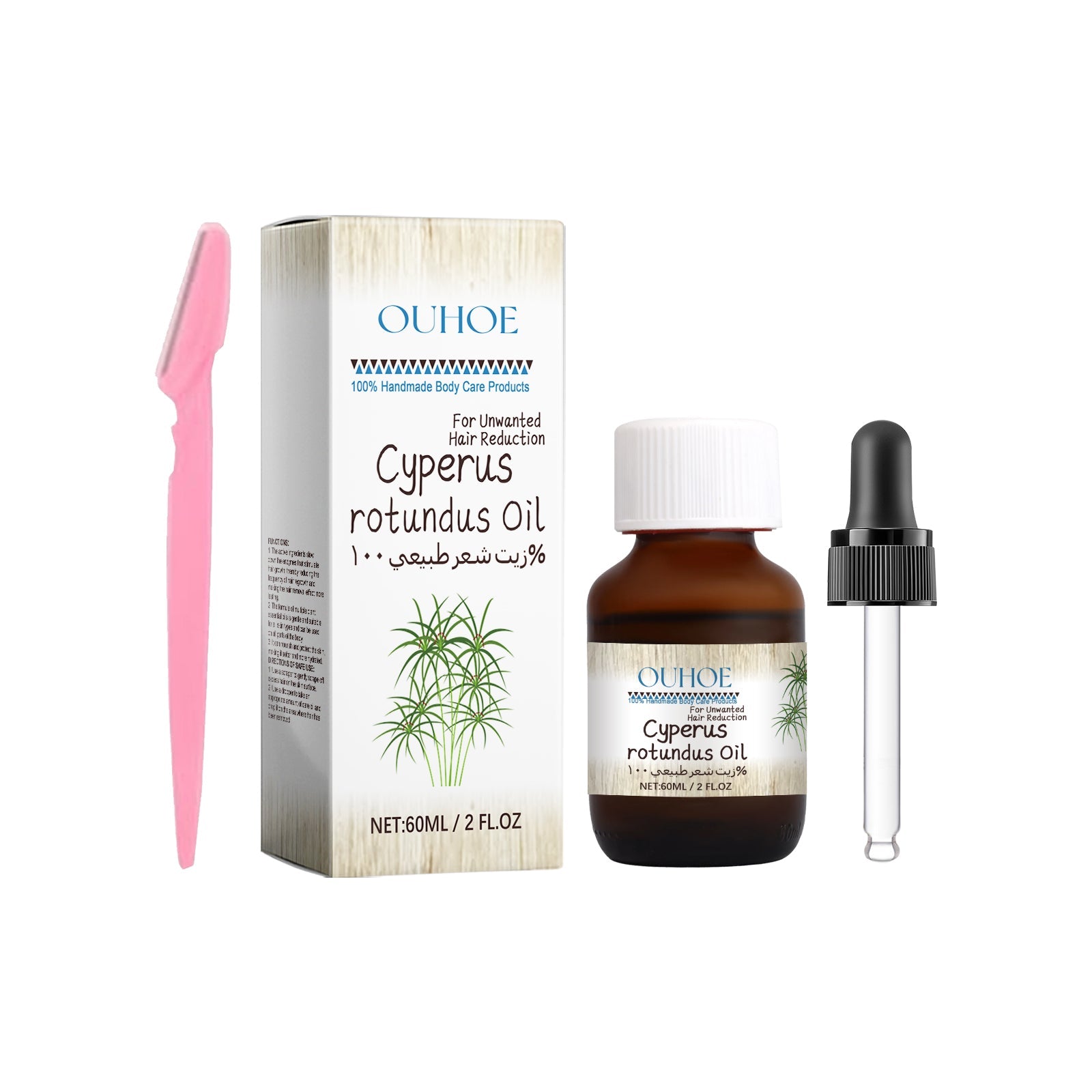Perfumed Hair Removal Oil, Plant Essential Oil Gentle Care Smooth Body Skin Hair Removal Oil - Korvel