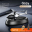 Solar Rotating Helicopter Aromatherapy Car Ornaments Car Air Freshener Alloy + ABS Wooden Aromatherapy Machine - Korvel