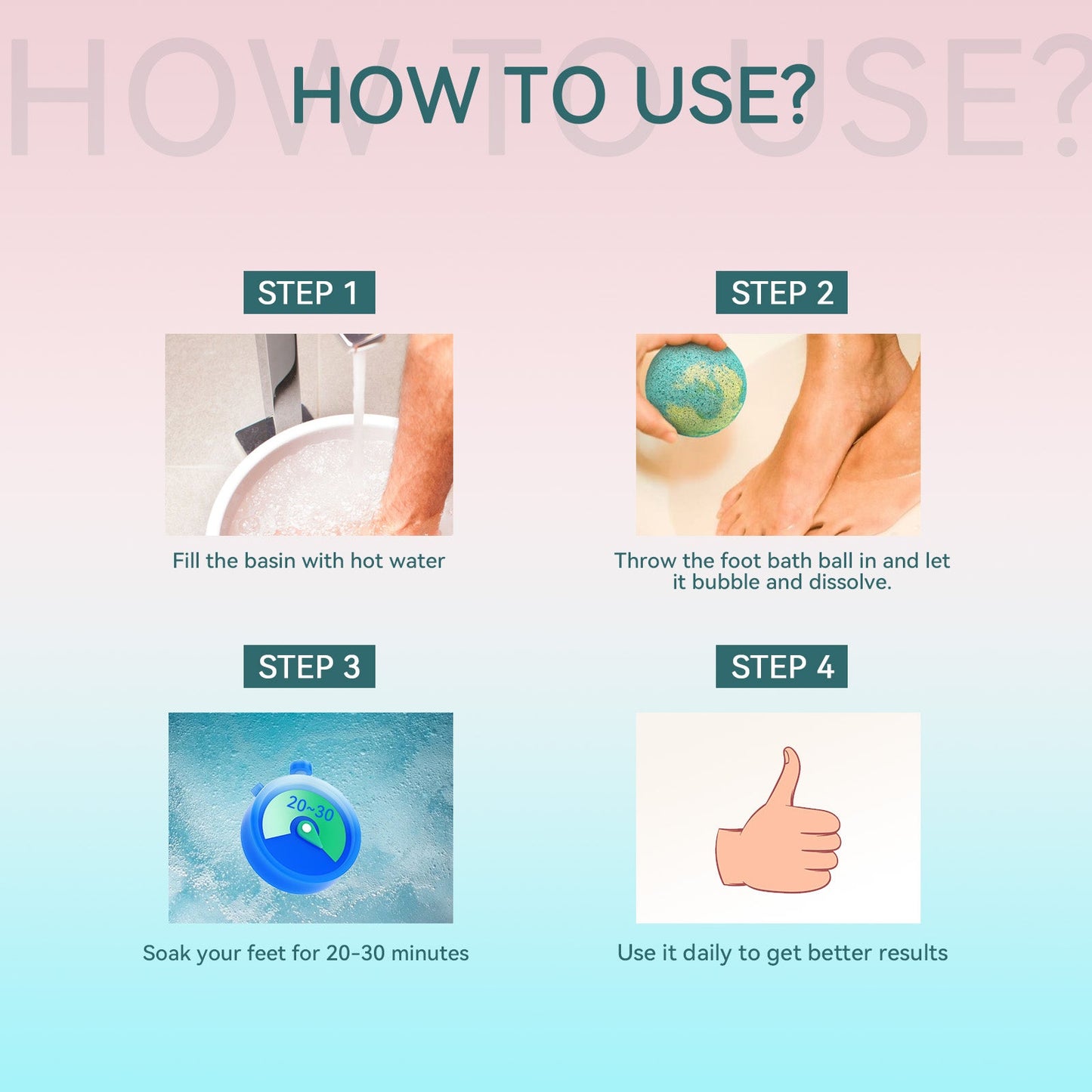 Aromatherapy Foot Bath Ball Anti-Cracking Peeling Clean And Moisturize Foot Repair Heel Foot Bath Ball - Korvel