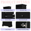 Elegant Black High Storage Cabinet with 3 Drawers