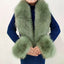 Elegant Real Fox Fur Horn Collar for Fashionable Accents