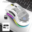 2.4GHz Wireless Gaming Mouse 7 Button 1600 DPI Adjustable RGB Backlit Rechargeable Mouse Lightweight Honeycomb Shell Gamer Mice - Korvel