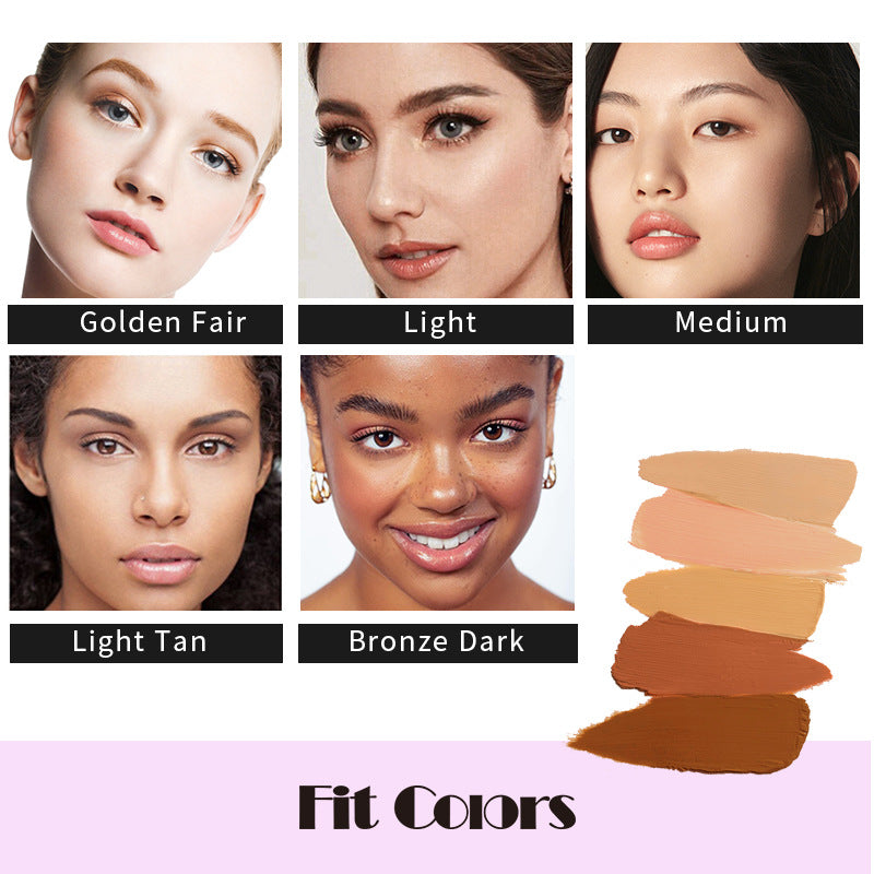Fit Colors 12 Color Concealer Natural Moisturizing Long Lasting Concealer 3D Concealer - Korvel