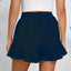 Women's cotton and linen shorts with ruffled edges and drawstring casual pants for women - Korvel