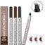Makeup Micro Sculpture Fine Grain Eyebrow Pen Four Fork Eyebrow Pen Anti Sweating and Non Staining Liquid Eyebrow Pen Four Head - Korvel