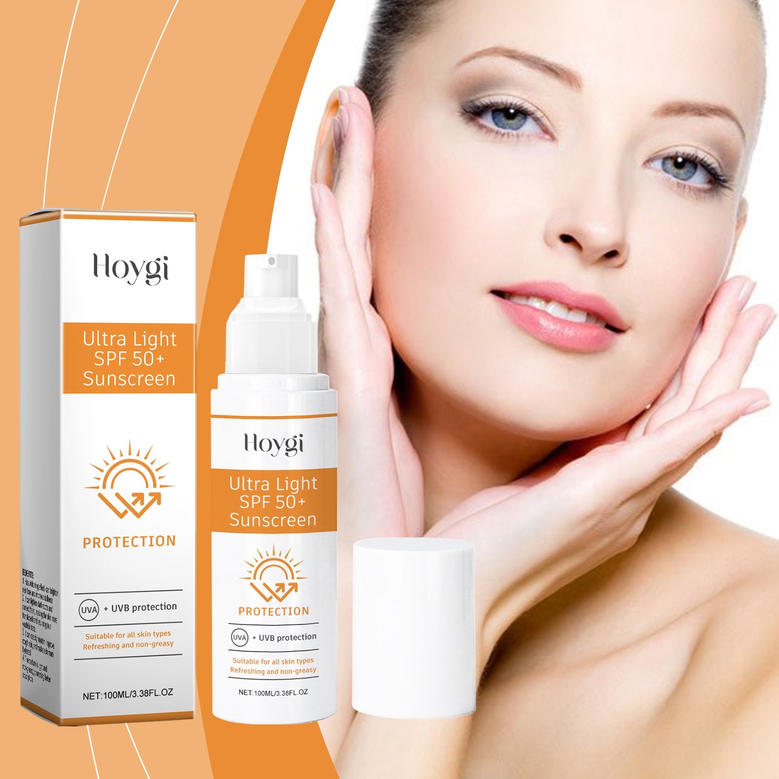 Moisturizing Face Protection Cream Moisturizes Refreshing Breathable and Isolating Outdoor UV Skin Protection Lotion - Korvel