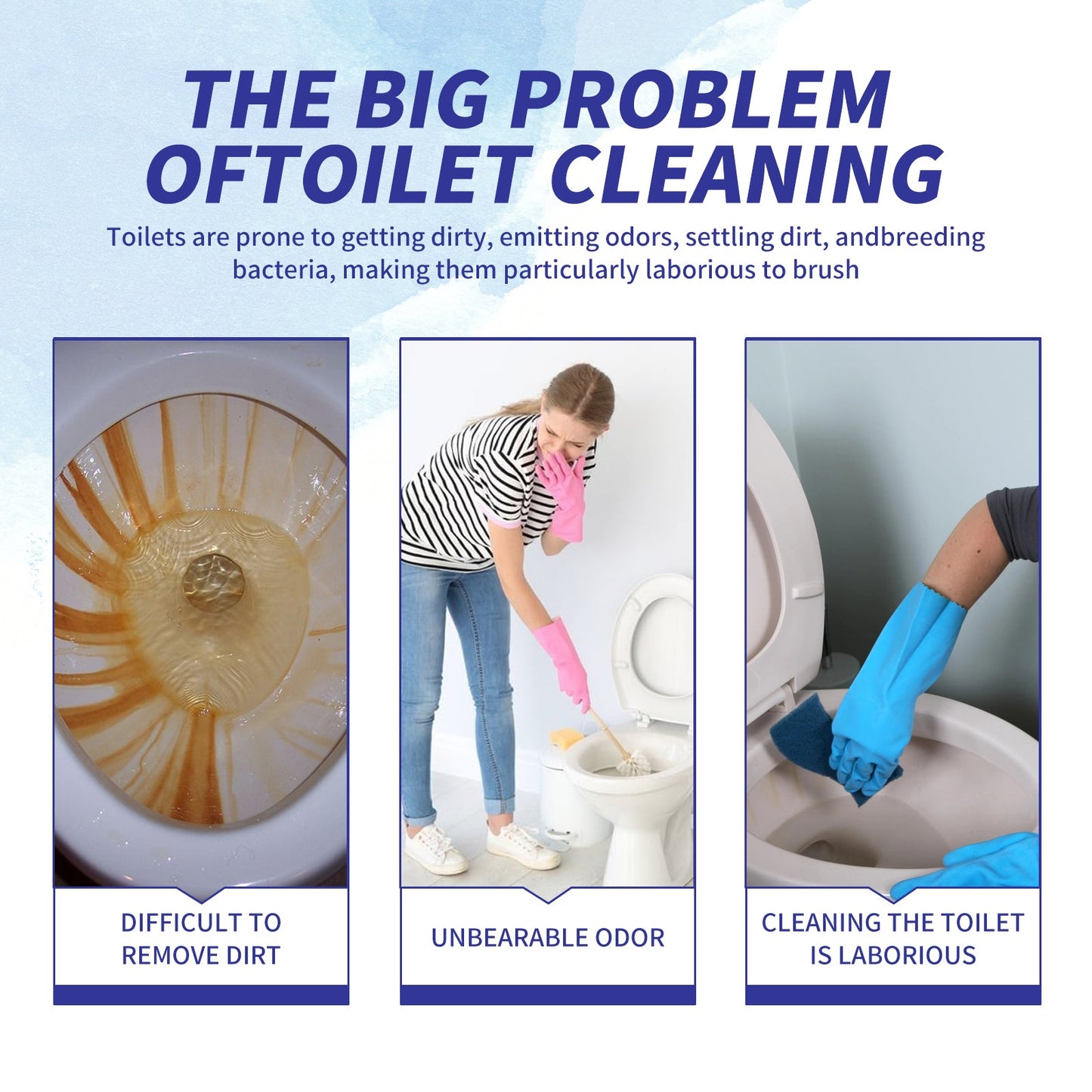 Premium Toilet Bowl Cleaner with Fresh Lemon Scent