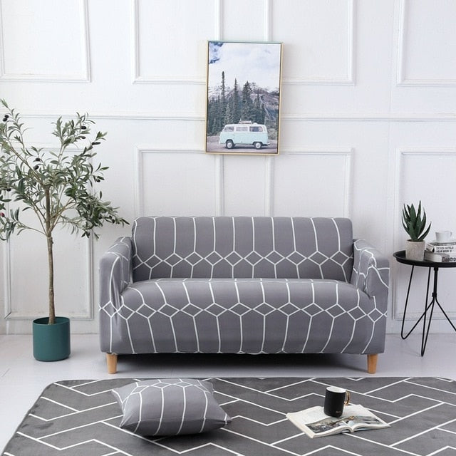 Housse de canapé élégante à fleurs - Design tout compris