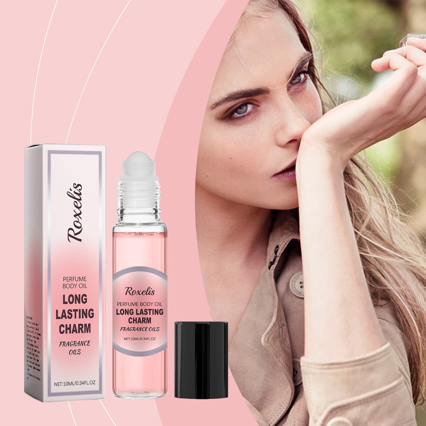 Women's Roller Perfume Lasting Fragrance Portable Rose Light Everyday Fresh Exudes A Niche Appeal Perfume - Korvel